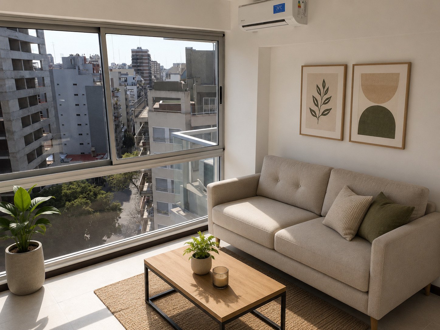 Estar comedor amplio con balcón en Balbín 2600