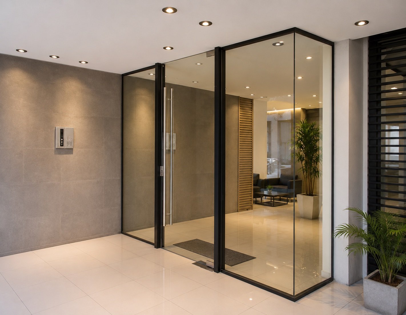 Hall interno del edificio Riglos 745